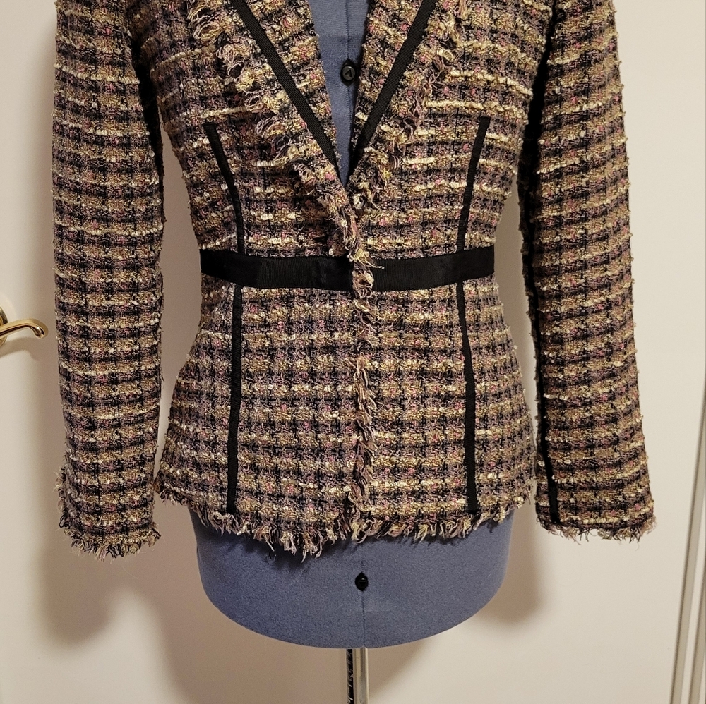 Boucle jacket.